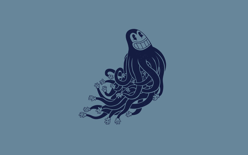 Dark Octopus-like Creature