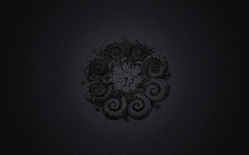 dark ornate mandala design