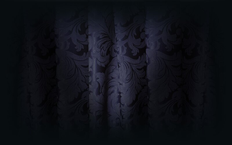 Dark Patterned Curtain — Black