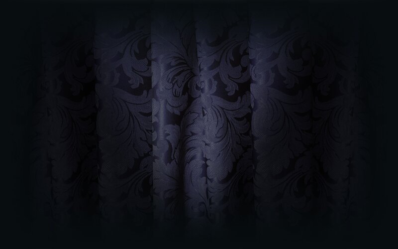 dark patterned curtain