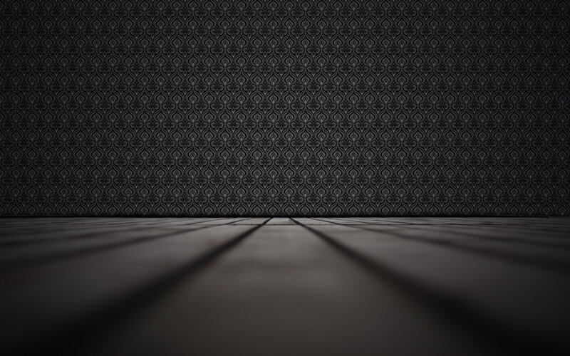 dark patterned room interior