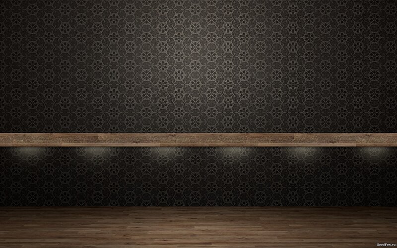 Dark Patterned Wall — Black, Minimalist, 3d Render