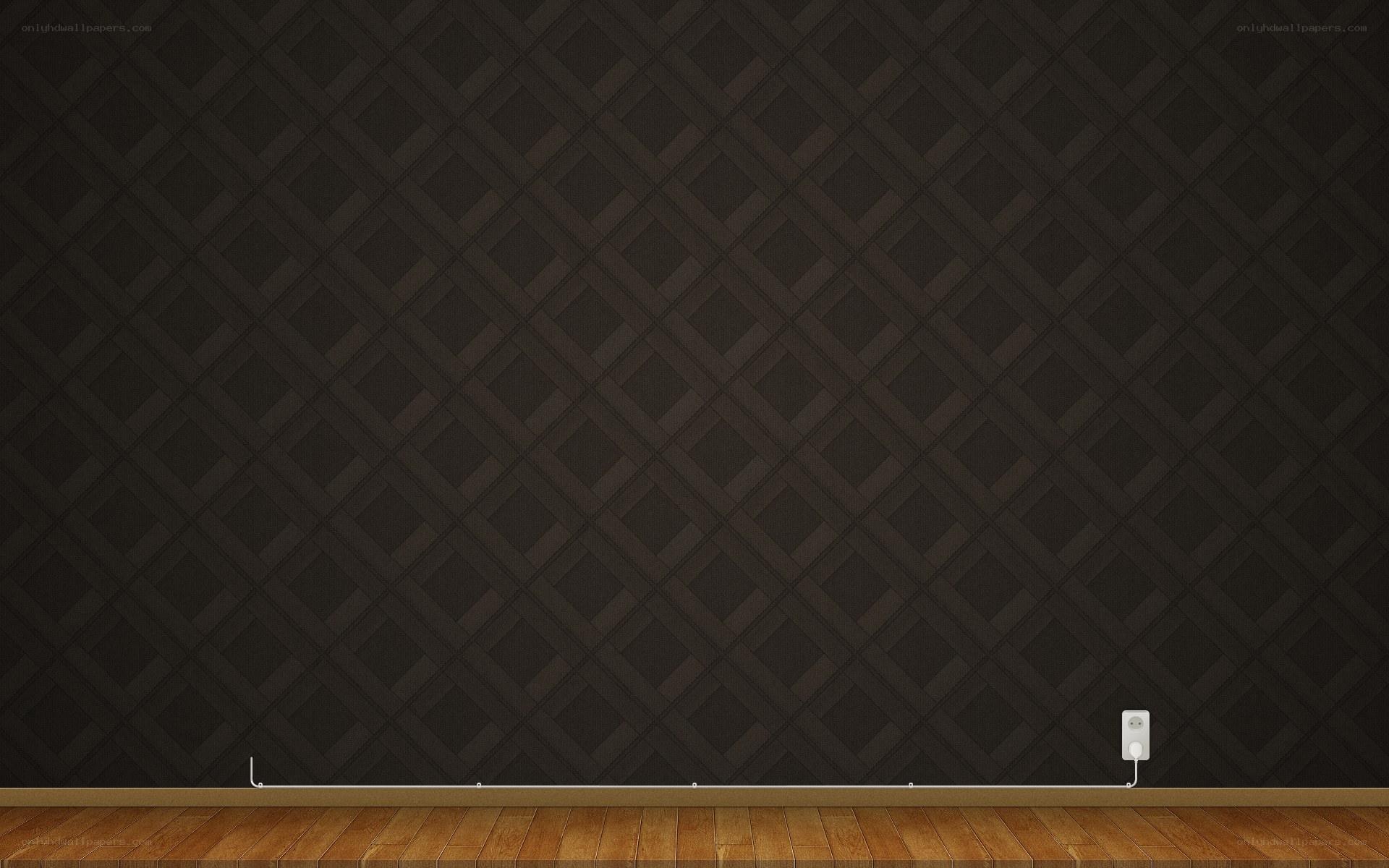 dark patterned wall interior