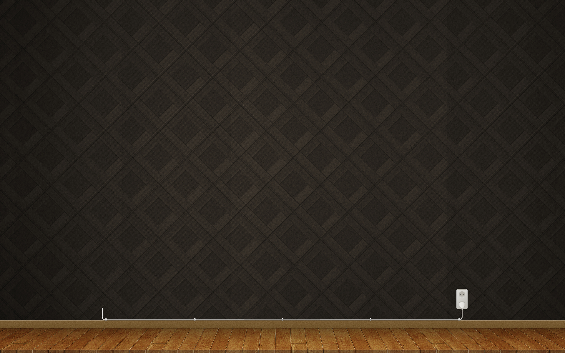 dark patterned wall interior