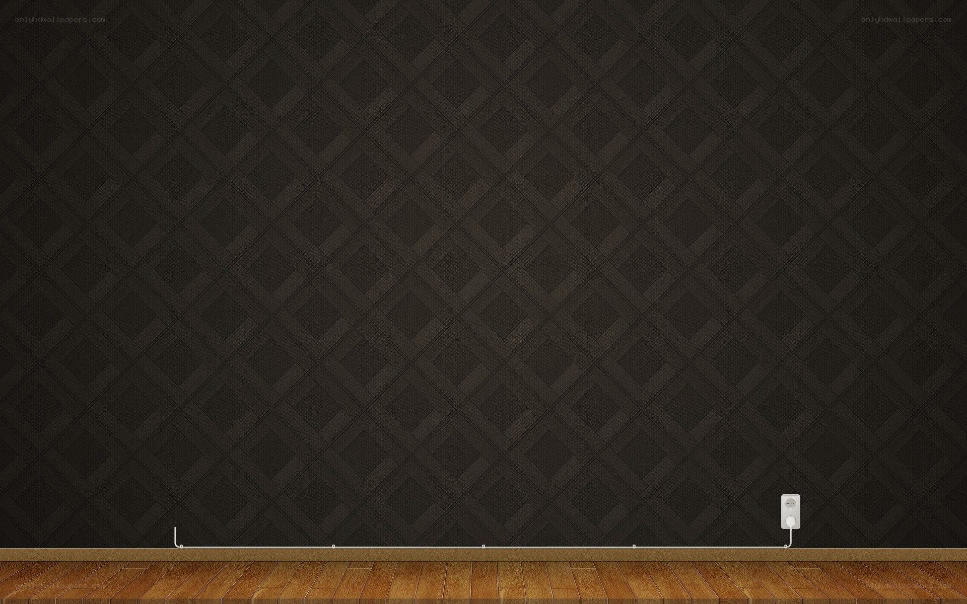 dark patterned wall interior