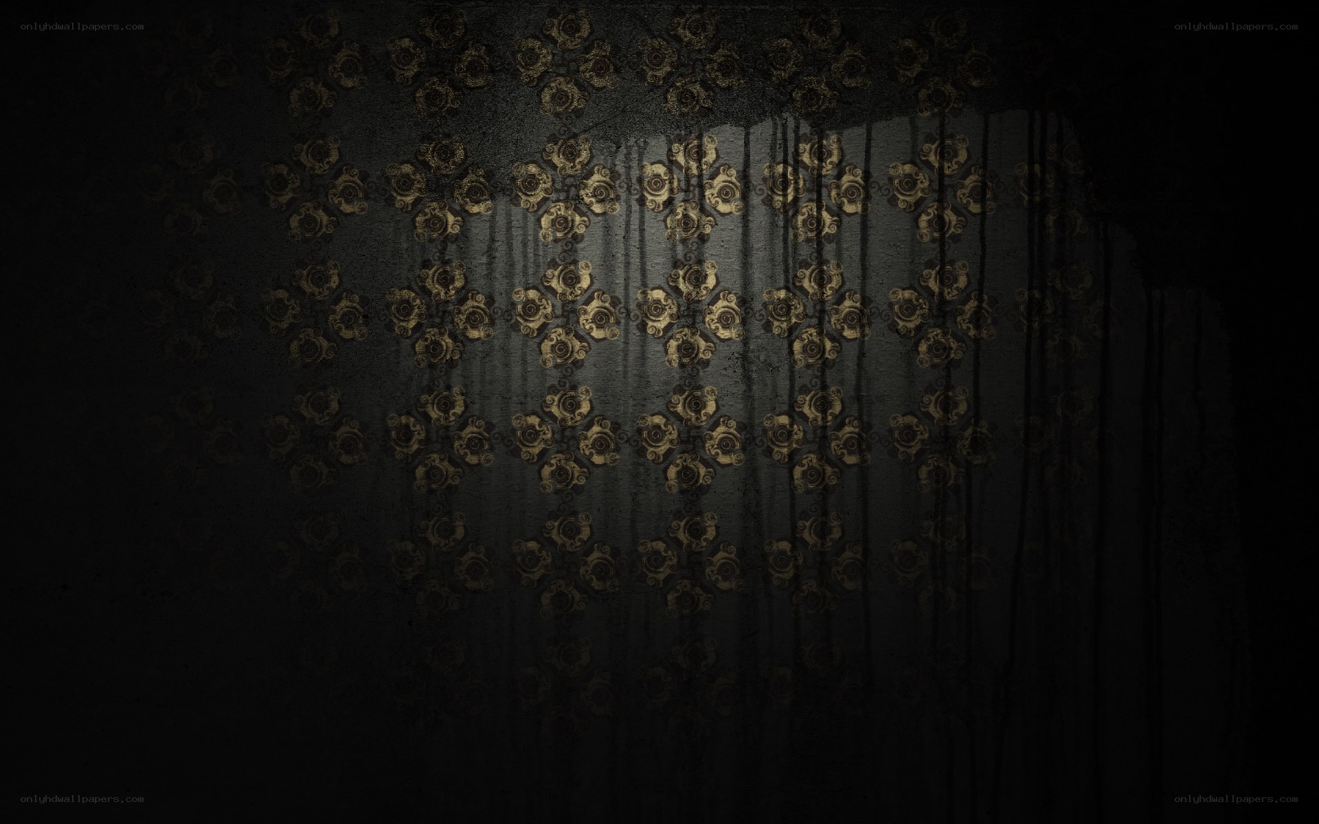 dark patterned wallpaper