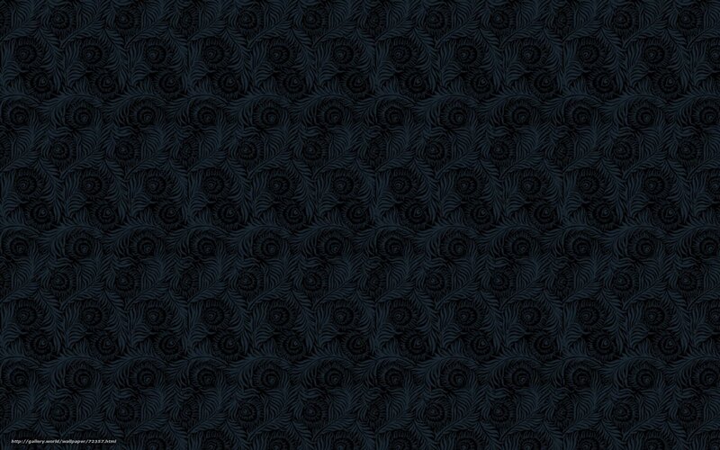 Dark Patterned Wallpaper — Black, Illustration