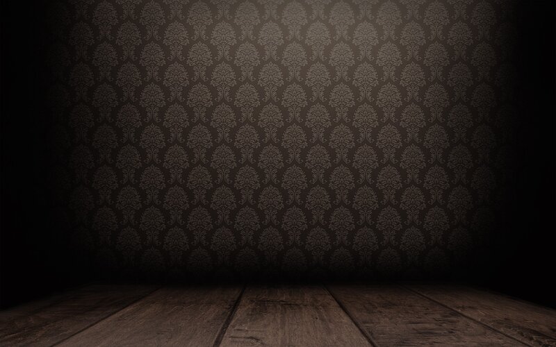 Dark Patterned Wallpaper — Brown, Dramatic
