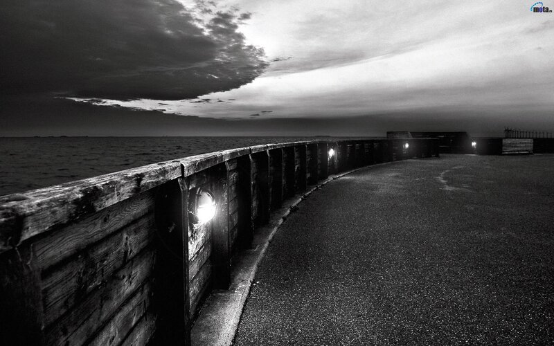 Dark Pier at Dusk