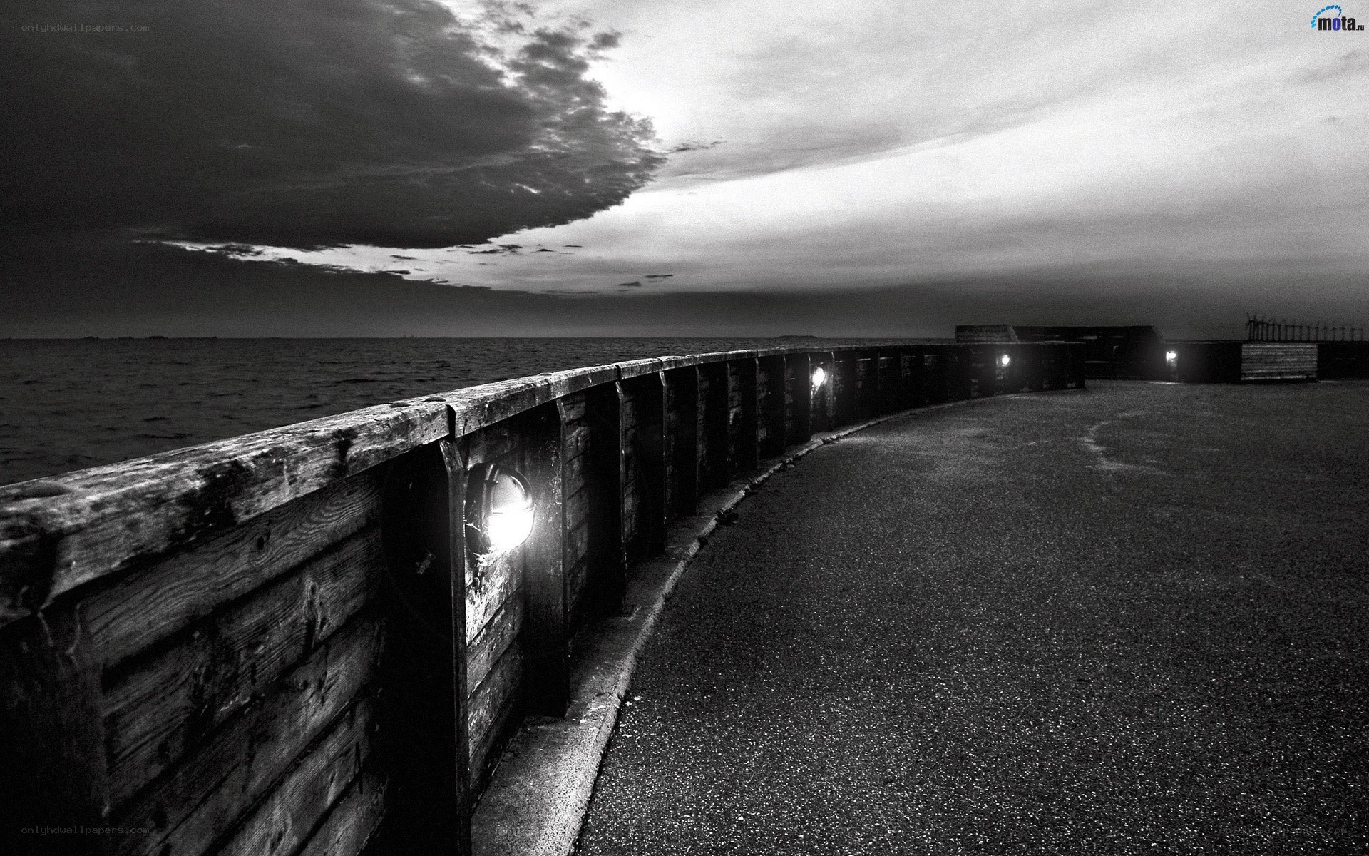 Dark Pier at Dusk