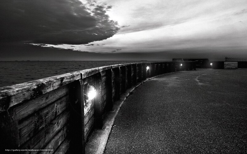Dark Pier at Dusk