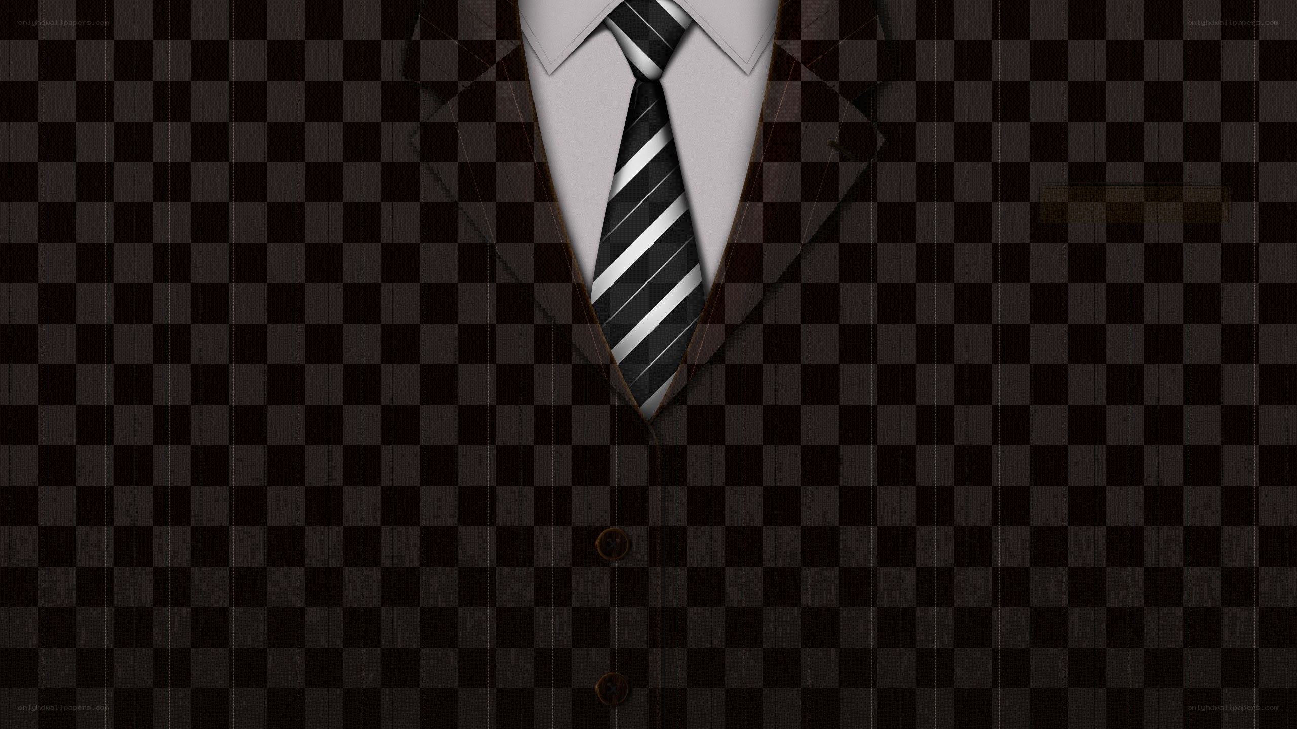 dark pinstripe suit