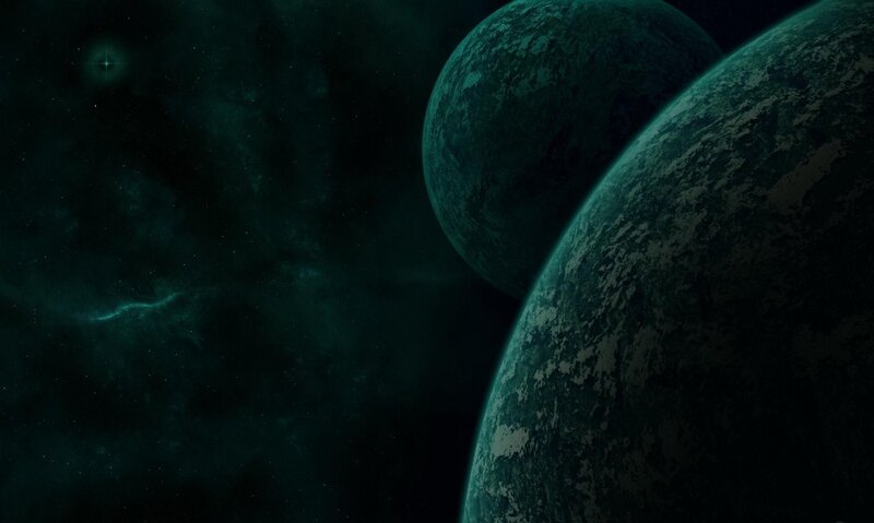 Dark planets in space