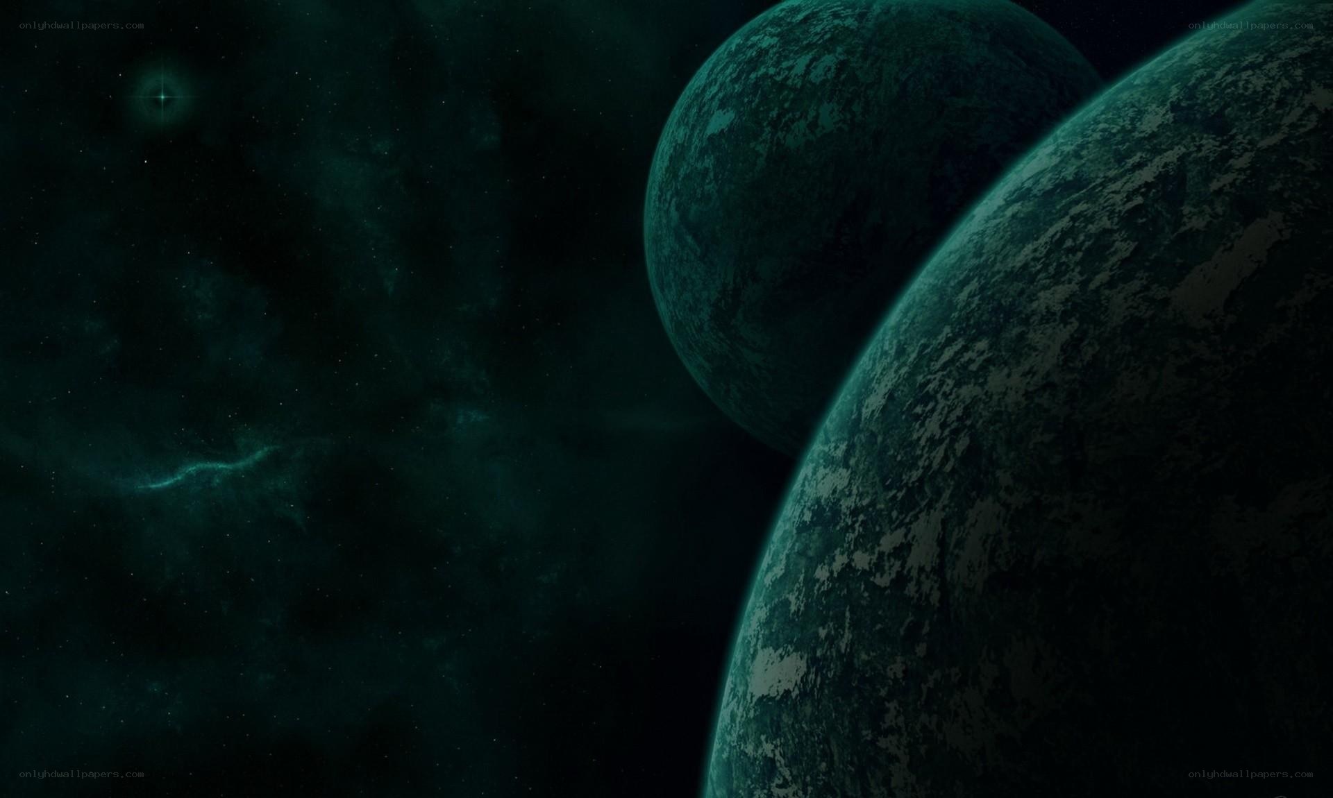 Dark planets in space