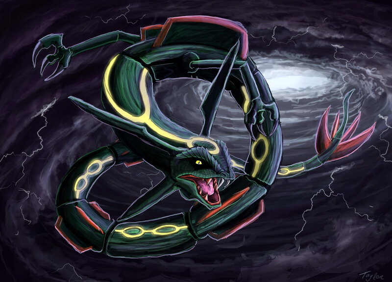 Dark Pokémon in storm