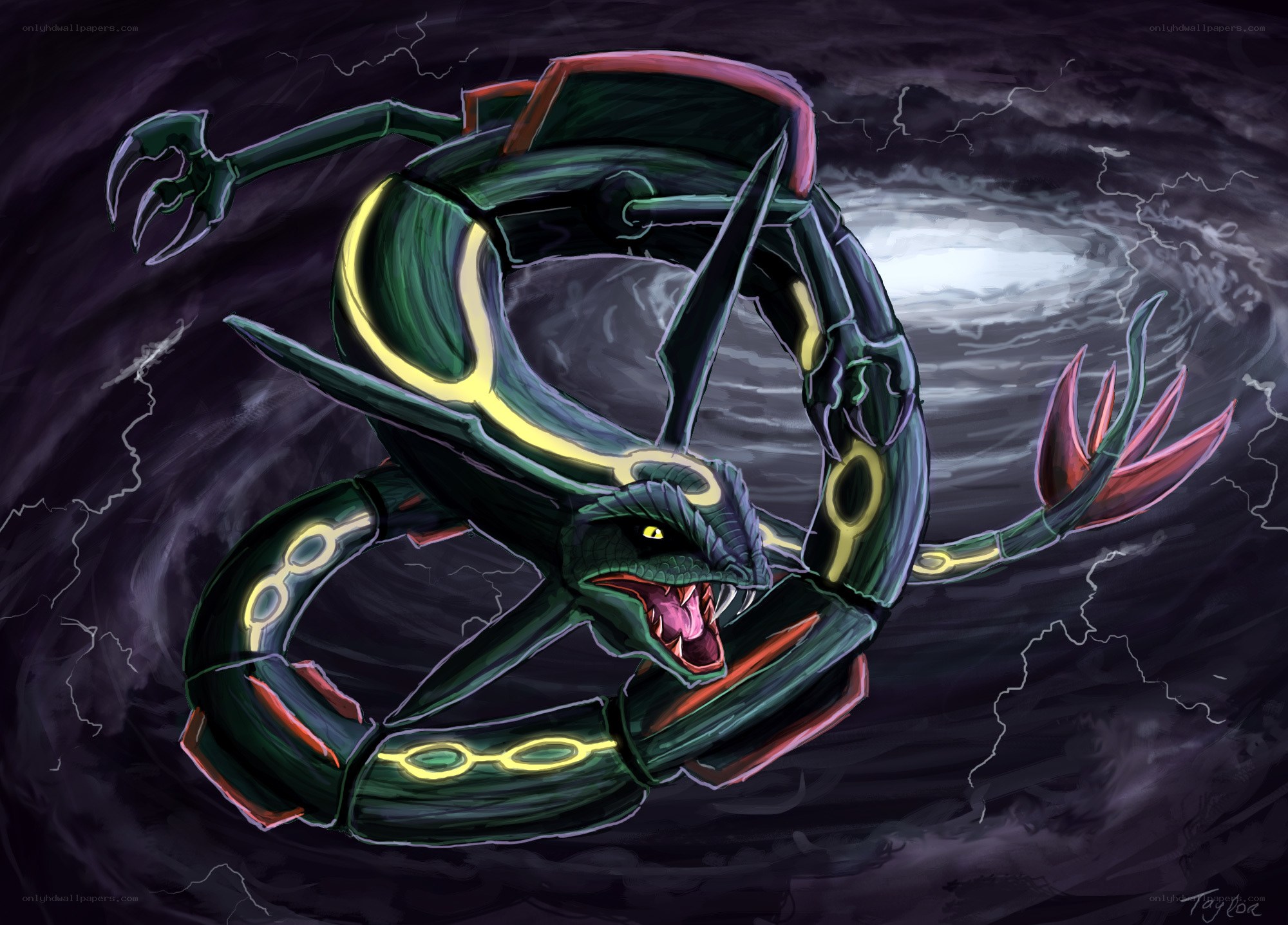 Dark Pokémon in storm