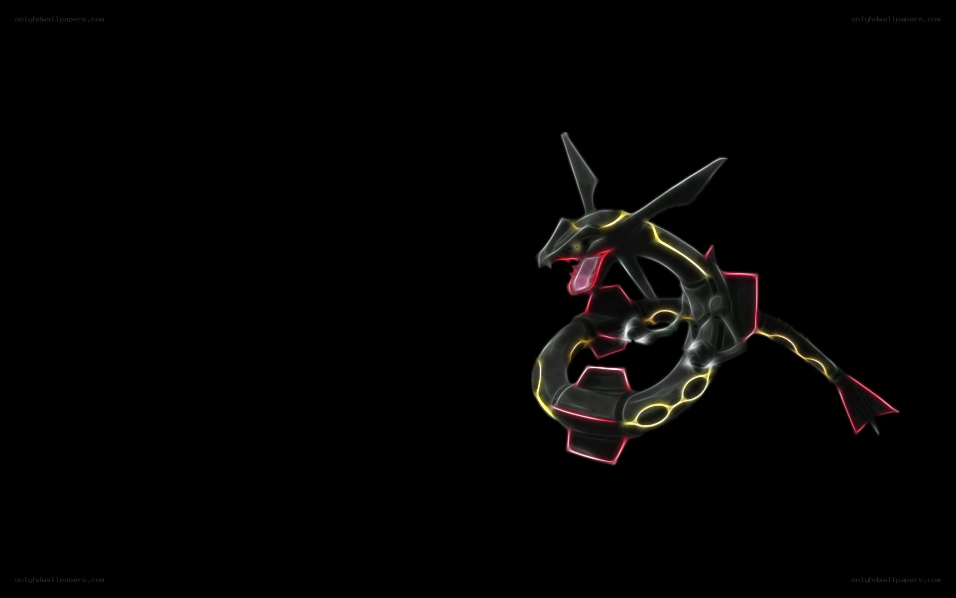 Dark Pokémon with glowing lines