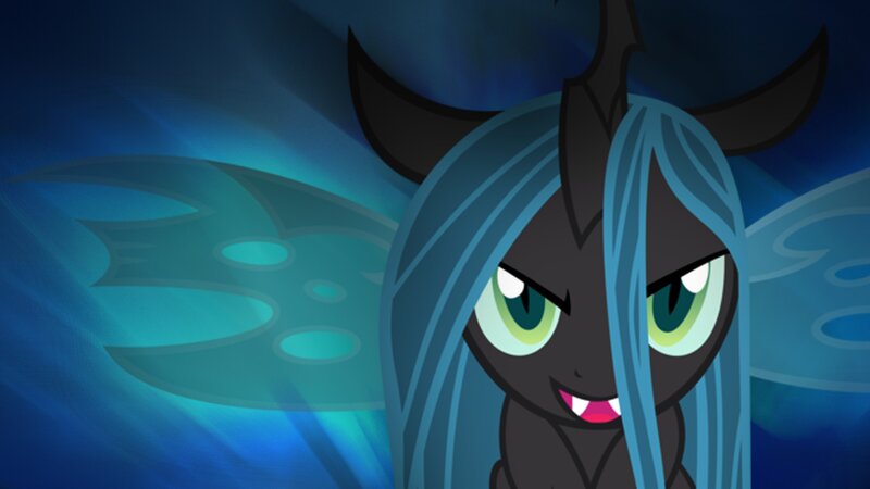 Dark Pony with Blue Mane — Dramatic, Night, Anime