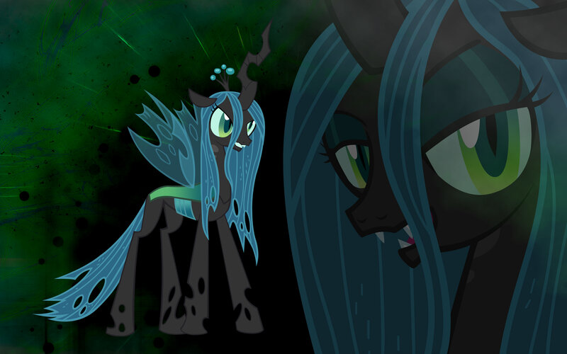 Dark Pony with Blue Mane — Dramatic, Night