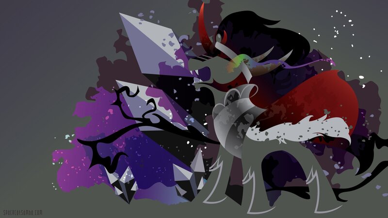 Dark Pony with Crystals