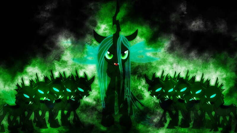 Dark Pony with Shadow Ponies