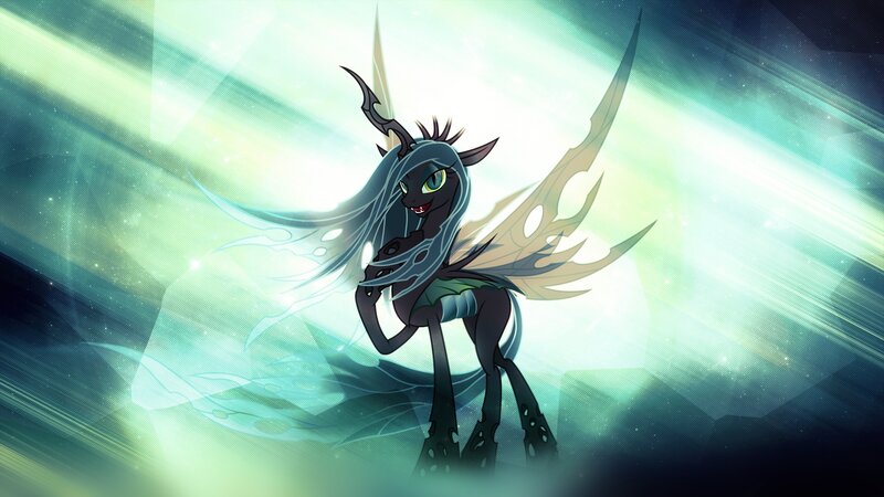 Dark Pony with Wings — Green