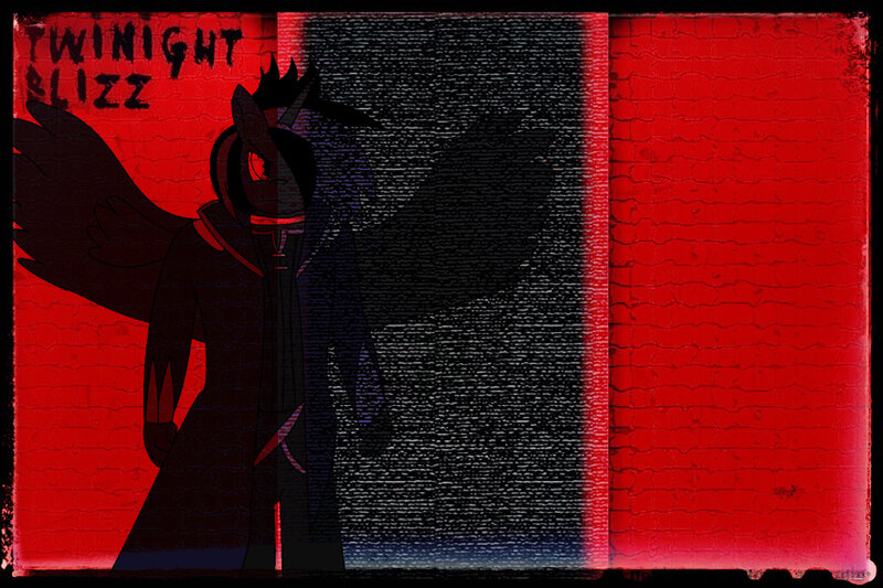 Dark Pony with Wings — Red