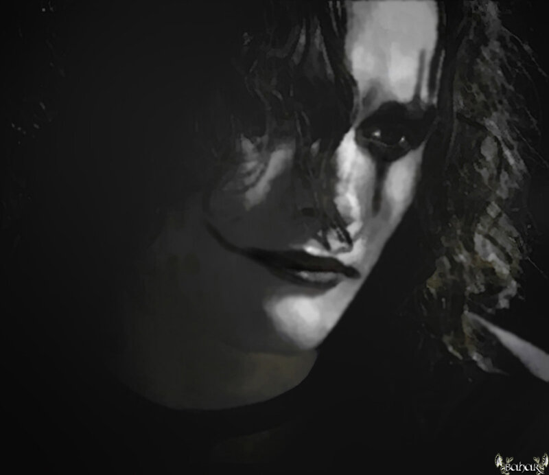 dark portrait of a person