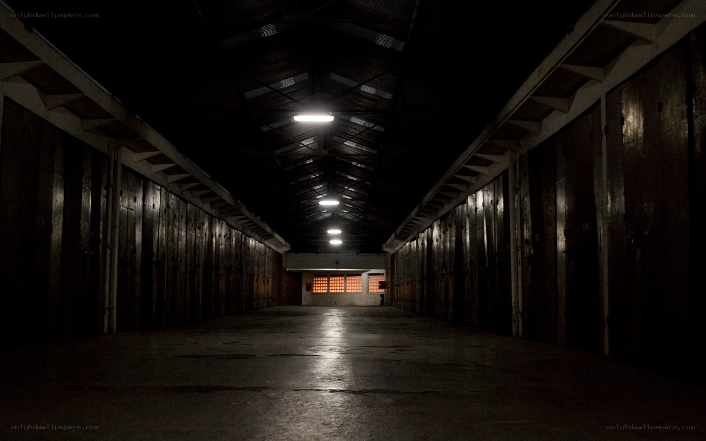 dark prison corridor