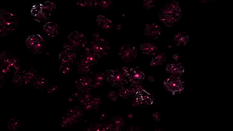 dark purple bubbles floating