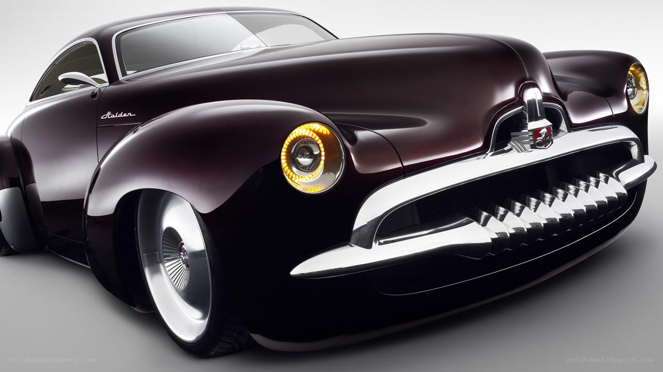 Dark purple concept car