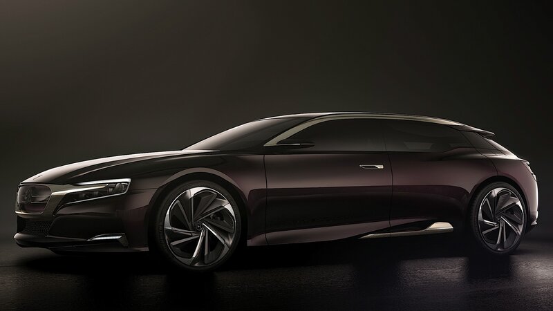 Dark Purple Concept Car — Black, Dramatic, 3d Render