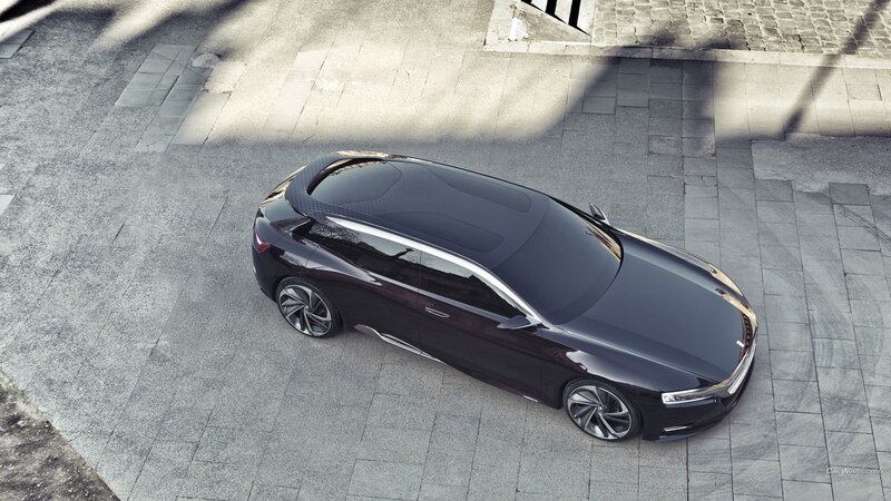 Dark Purple Concept Car — Black