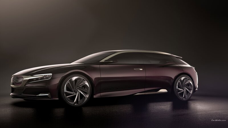 Dark Purple Concept Car — Dramatic