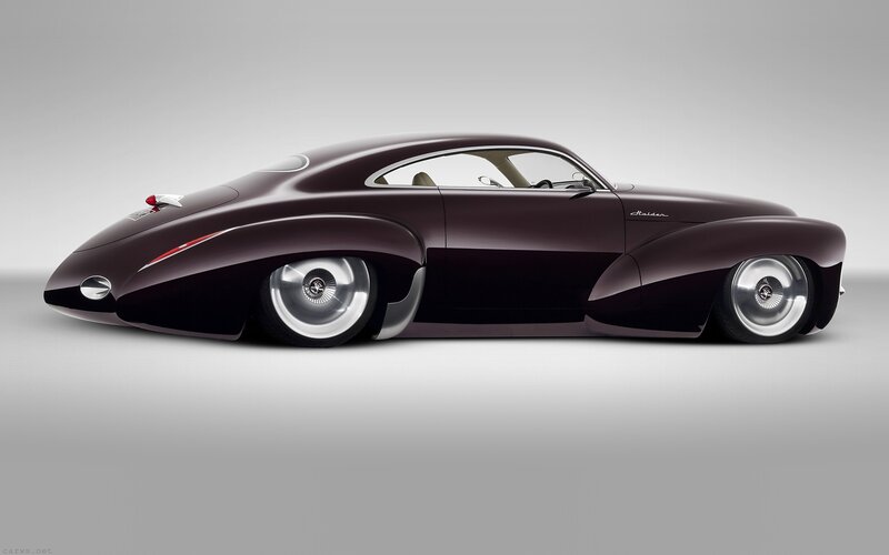 Dark Purple Concept Car — Sleek