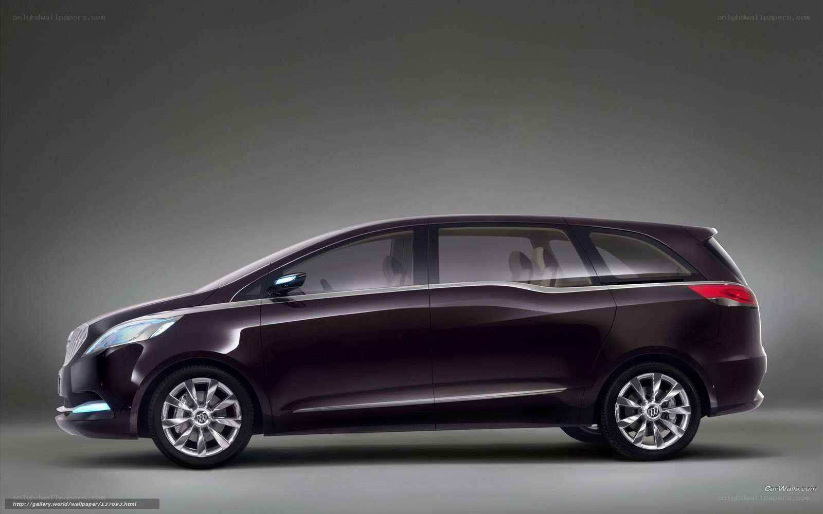 dark purple concept minivan