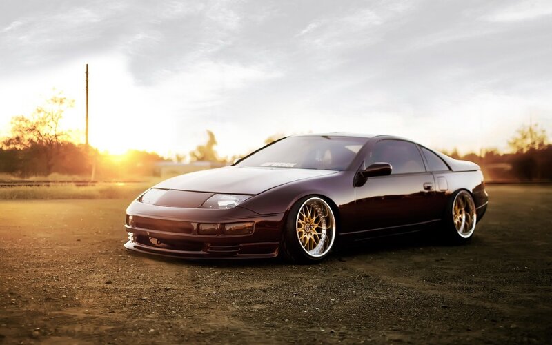 Dark Purple Coupe Car