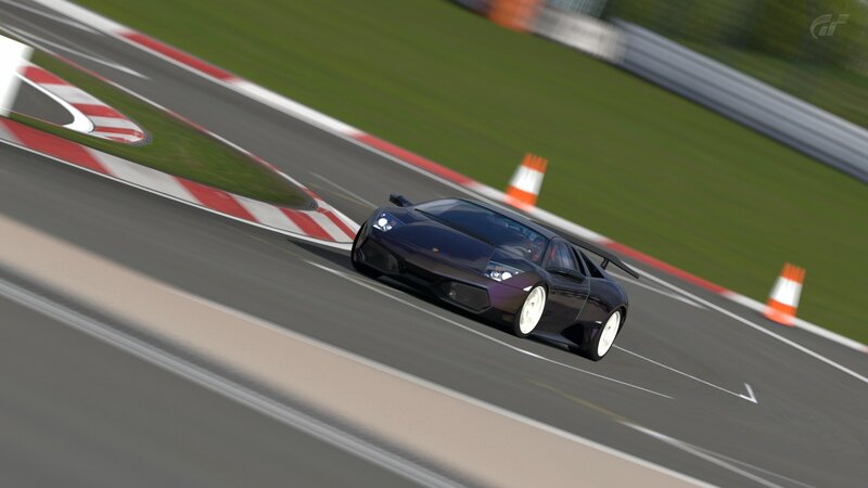Dark Purple Sports Car — Black, Dynamic