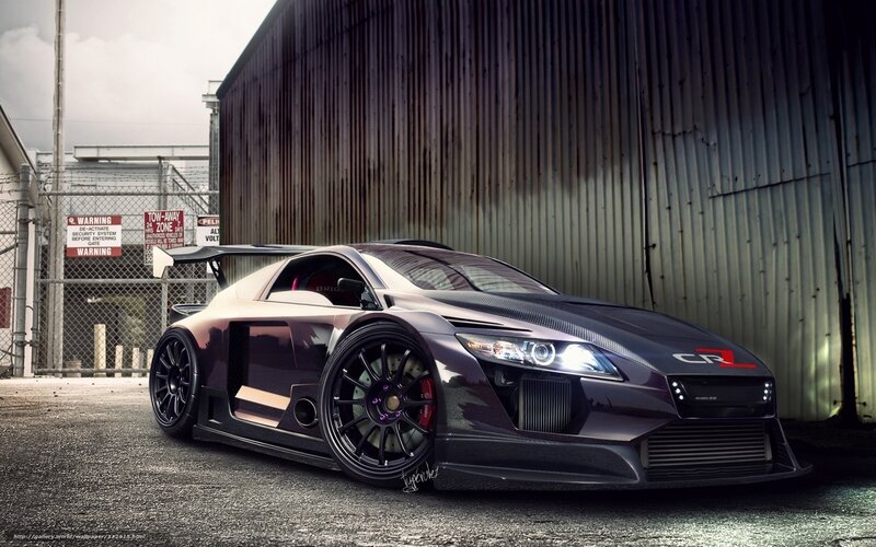 dark purple sports car