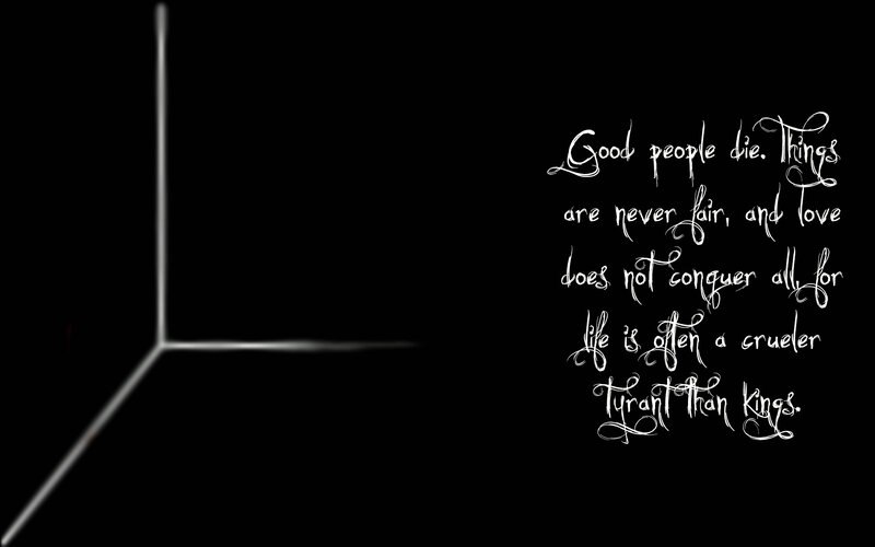 dark quote on black background