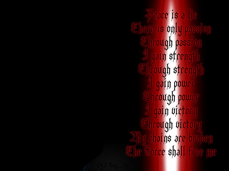 Dark quote with red light