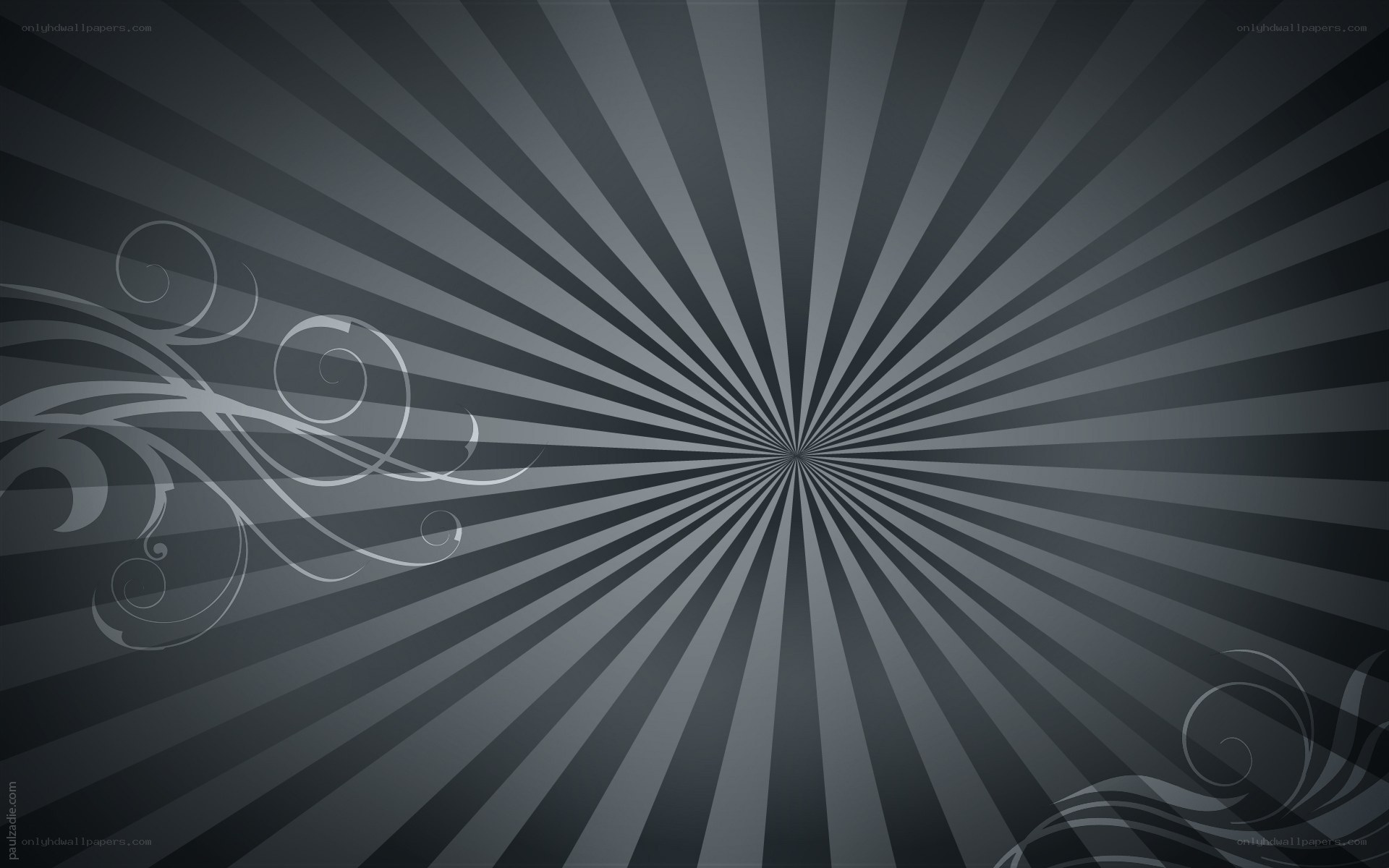 dark radial swirl background