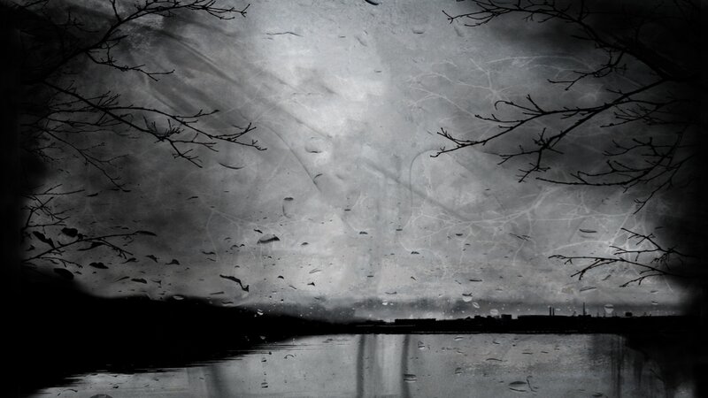dark rainy landscape