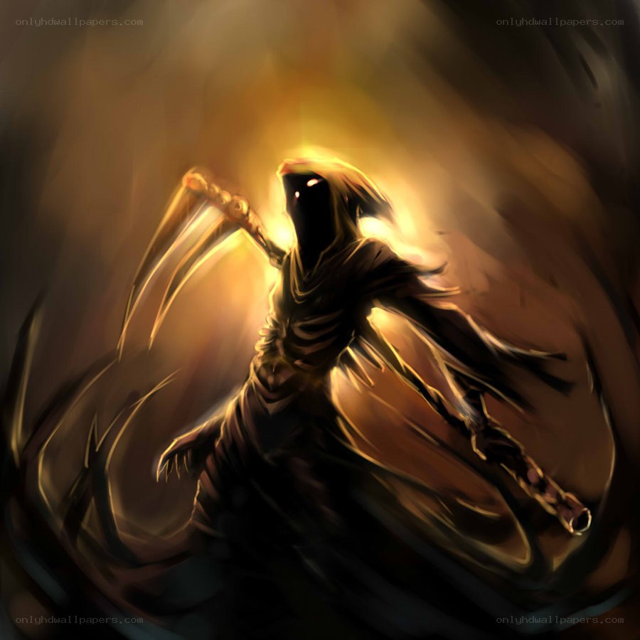 dark reaper with scythe