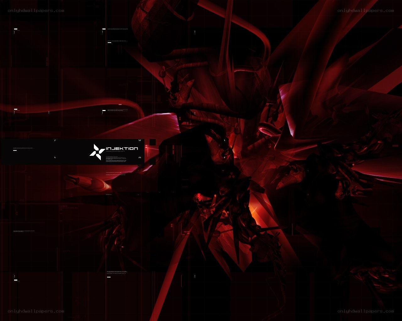 dark red abstract digital art