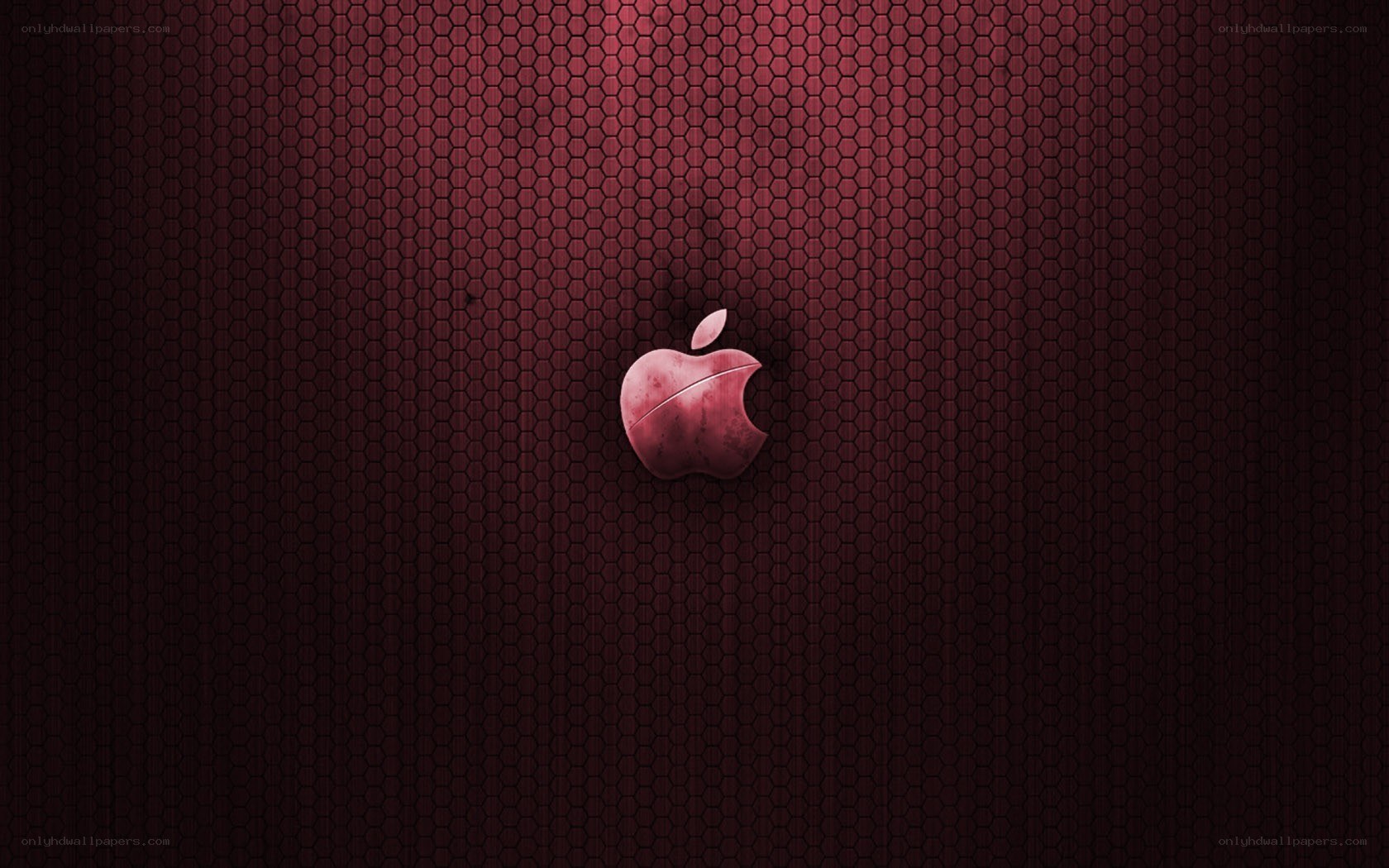 dark red apple logo wallpaper