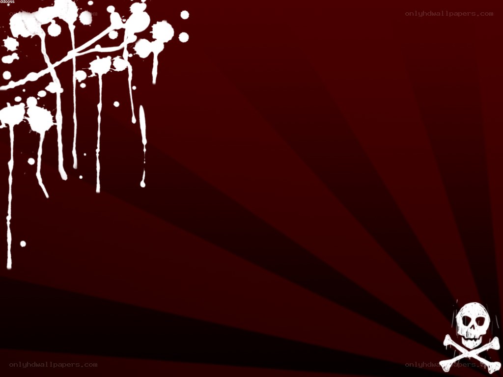dark red background with splatters