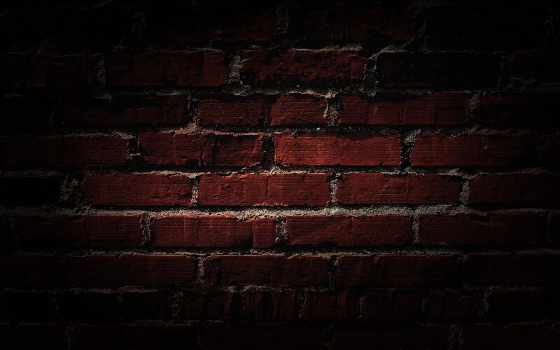 dark red brick wall