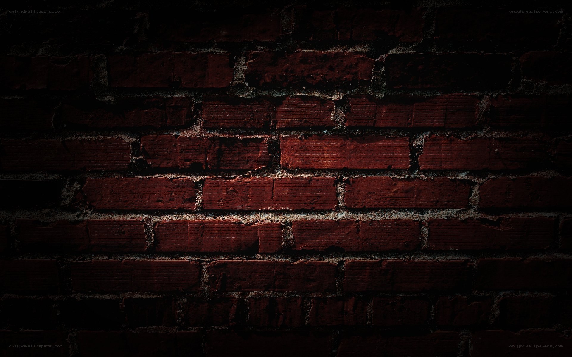 dark red brick wall