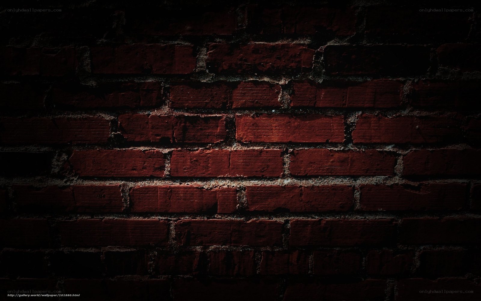 dark red brick wall
